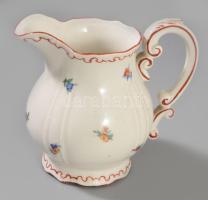 cca 1925-1930 Zsolnay pajzspecsétes háromrészes szervírozó szett, jelzett, hibátlan, m. 17 cm