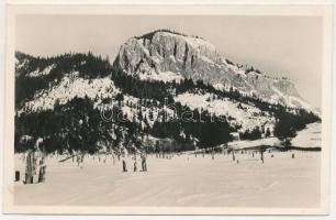 Gyilkos-tó, Ghilcos, Lacul Rosu; A befagyott Gyilkostó télen / frozen lake in winter, mountain