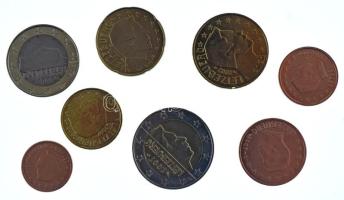Luxemburg 2007. 1c-2E (8xklf) forgalmi összeállítás T:UNC,AU Luxembourg 2007. 1 Cent - 2 Euro (8xdiff) coin set C:UNC,AU