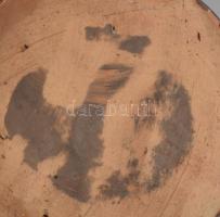 cca 1890-1920 Feltehetően osztrák mázas kerámia váza, jelzés nélkül, kis felületi sérüléssel, m: 20 ...