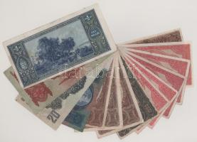 Vegyes, 14db-os korona, pengő tétel: 1915-1945. 20P-1.000.000P (3xklf) + 2K-1000K (11db) T:vegyes