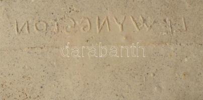 Kerámia autó ékszeres edény, gurítható, 12x6 cm