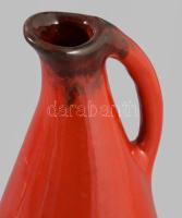 Csizmadia Margit (1925-1991) : Díszváza. Mázas kerámia, jelzés nélkül, hibátlan 28 cm