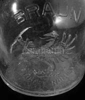 Braun Labore Nobilitas sasfigurás likőrös üveg, hibátlan, m: 22,5 cm