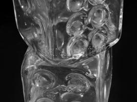 Grauer Likőr dobókockákat formázó likőrös üveg, hibátlan, m: 24,5 cm. Ritka!