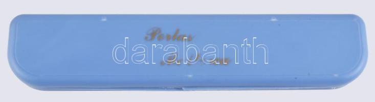 Mallorcai gyöngy ékszer szett, ezüst (Ag) kapoccsal, fülbevaló pár, nyaklánc, karkötő, díszdobozban