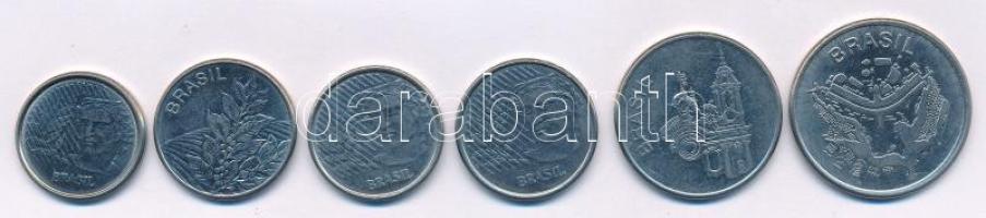 Brazília 1982. 20C + 1984. 5C + 50C + 1994. 1c + 5c + 10c rozsdamentes acél T:AU
Brazil 1982. 20 Cr...