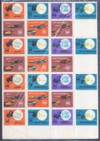 1960 Katonai motívumok teljes levélzáró ív 172 db bélyeggel