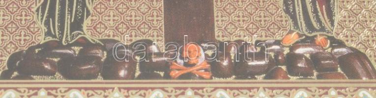 Ikon modern, fém okláddal, üvegezett keretben 15x18 cm