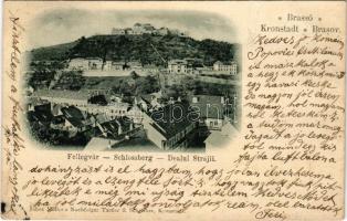 1901 Brassó, Kronstadt, Brasov; Schlossberg / Fellegvár. Julius Müller utóda Tartler és Schreiber kiadása / castle (kis szakadás / small tear)