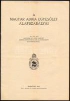 1916 A Magyar Adria Egyesület alapszabályai. Bp., 1916, "Élet"-ny., hajtásnyommal, 11+1 p.