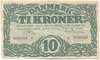 Dánia 1948. 10K "S 5296568" T:F Denmark 1948. 10 Kroner "S 5296568" C:F Krause 37.g