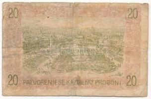 Jugoszlávia / Szerb-Horvát-Szlovén Királyság / Zágráb 1919. 20f T:F folt
Yugoslavia / Kingdom of th...