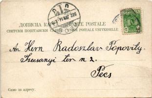 1902 Souvenir de Serbie / Sándor szerb király és Draga szerb királyné / Alexander I of Serbia and Dr...