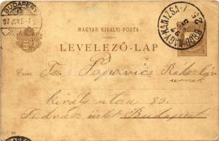 1897 Ferenc József király koronázása / Coronation ceremony of Franz Joseph. Posner és Fia 2 Kr brown...