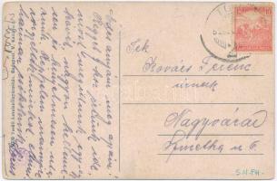 Tövis, Teius; vasútállomás, vagon. Vasúti Levelezőlapárusítás 9230. / railway station, waggon (kopot...