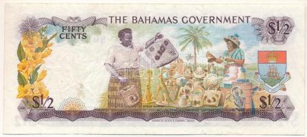 Bahamák 1965. 1/2$ "B014923" T:F
Bahamas 1965. 50 Cents "B014923" C:F
Krause 1...
