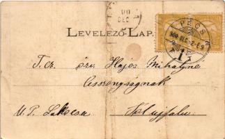 1900 Pécs, Mecsek, Bánfay úti Madonna, "Legmegbízhatóbb órák és legszebb ékszerek raktára"...