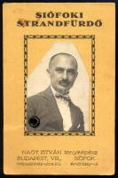 1924 Siófoki Strandfürdő fényképes igazolvány