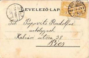 1900 Budapest II. Máriaremete, Új templom. A máriaremetei templomépítő egylet kiadása (EB)