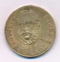 1894. "Kossuth Lajos / Neked élni kell, ó hon! Dicső korszak lánglelkű alkotója született 1802. szept. 16., meghalt 1894. már. 20." kétoldalas bronz emlékmedál fül nélkül (29mm) T:XF ph, patina, enyhén hajlott lemez