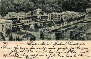 Herkulesfürdő, Baile Herculane; fürdő központja. Hutterer G. kiadása / spa centre