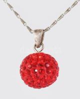 Ezüst (Ag) nyaklánc medállal, jelzet, 925 ezrelékes ezüst, bruttó 2,8g