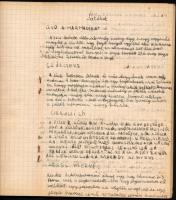 314-es Czuczor Gergely Cserkészcsapat Zrínyi-raj Gönczöl-örs kézzel írt cserkészpróbák anyaga