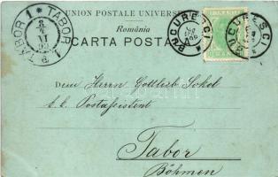 1899 Bucharest, Bukarest, Bucuresti, Bucuresci; Fantana Sarindar / fountain, monument at night in mo...