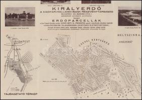 1930 Csepeli Királyerdő üdülőhely ismertető füzetet fényképekkel, térképpel