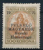 Nyugat-Magyarország V. 1921 Koronás Madonna 100K
Signed: Bodor