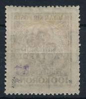 Nyugat-Magyarország V. 1921 Koronás Madonna 100K
Signed: Bodor