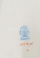 Herendi Apponyi mintás fedeles edény, jelzett, szirmon kis pattogzással, 14x10 cm