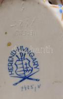 Herendi gyűrűtartó edény inda fülekkel, jelzett, hibátlan, 9x6 cm