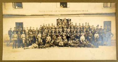 cca 1910 Nagyszeben (Hermannstadt, Sibiu), tüzérségi tartalékos tiszti iskola (Artillerie-Reserveoff...