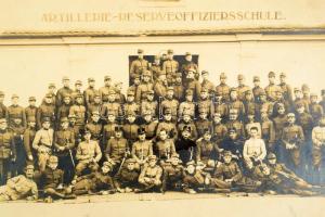 cca 1910 Nagyszeben (Hermannstadt, Sibiu), tüzérségi tartalékos tiszti iskola (Artillerie-Reserveoff...