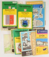 21 db magyar város és település térképe: Balatonfüred, Eger, Gyöngyös, Kaposvár, Szentendre, stb.