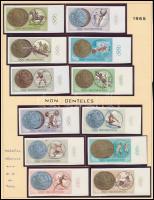 1965 Olimpiai érmesek I. - Tokió vágott sor olimpiai ötkarikás ívszéllel (8.000)