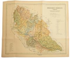 cca 1913 Máramaros vármegye és Udvarhely vármegye térképe (2 db), Kogutowicz: Megyei térképek, 32x37...