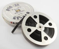 1954, Bázel, Magyarország - Nyugat-Németország 8-3 világbajnoki mérkőzés 11 perces korabeli összefoglalójának tekercse, fém tartóban.