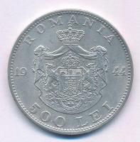 Románia 1944. 500L Ag "I. Mihály" T:AU,XF karc Romania 1944. 500 Lei Ag "Mihai I" C:AU,XF scratch Krause KM#65