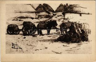 Kotuzowi hangulat. Kiadja a m. kir. 10. honvéd gyalogezred az özvegy- és árvaalap javára. Herbst műnyomása - 44. / WWI Austro-Hungarian K.u.K. military art postcard s: Meilinger Dezső hadnagy (EK)