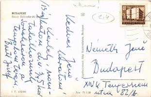 Budapest VI. Bajcsy-Zsilinszky úti részlet, villamos, automobil, könyvesbolt. Képzőművészeti Alap