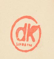 Plasztikus citrom díszítéssel citrustartó edény, jelzett, hibátlan, m: 30 cm