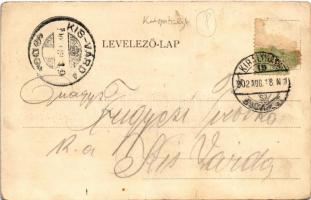 1902 Királyháza, Korolevo, Královo nad Tisou; Vasúti vendéglő és tiszti lak, Várhegy, pályaudvar, va...