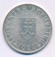 Szlovákia 1944. 10K Ag "Templom kereszttel - Pribina gróf" T:AU Slovakia 1944. 10 Korun Ag "Church with cross - Prince Pribina" C:AU Krause KM#9.1