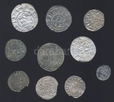 XVI.-XVII. sz. Magyar és osztrák Ag dénárok 10 db / 10 Austrian and Hungarian silver Denars T:2,3,3-