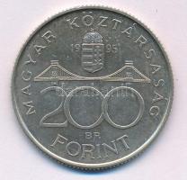 1995. 200Ft Ag "Deák" T:AU,XF kis patina Adamo F13.1