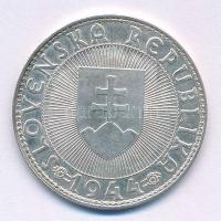 Szlovákia 1944. 10K Ag "Templom kereszttel - Pribina gróf" T:AU Slovakia 1944. 10 Korun Ag "Church with cross - Prince Pribina" C:AU  Krause KM#9.1