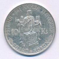 Szlovákia 1944. 10K Ag "Templom kereszttel - Pribina gróf" T:AU
Slovakia 1944. 10 Korun A...